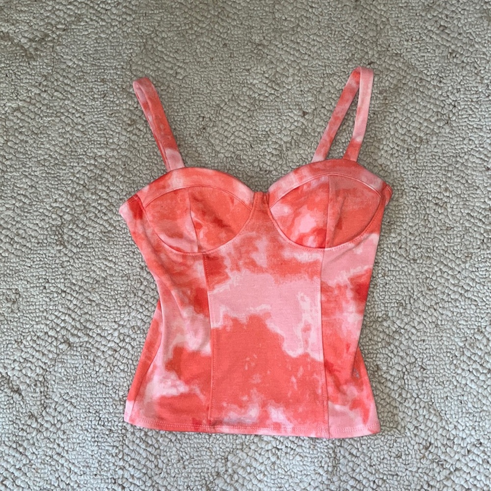 Tie Dye Tank top with zip up back